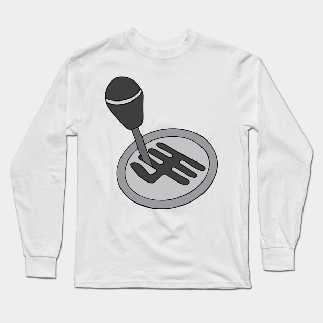 Manual Transmission Stick Shift Gearbox Long Sleeve T-Shirt by murialbezanson